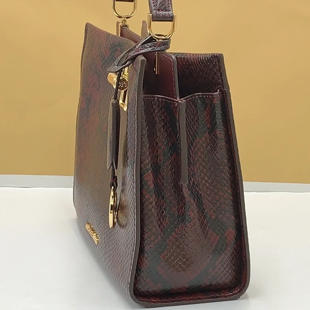 MICHAEL KORS PENELOPE MEDIUM TOP HANDLE SATCHEL MERLOT MULTI COLOR - Picture 6 of 16